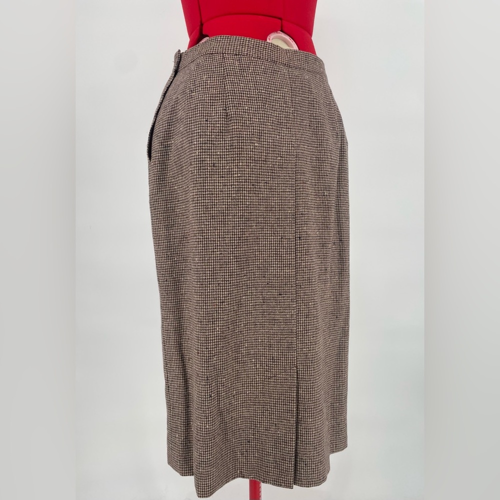 Vintage Pendleton Brown Houndstooth Wool High Ris… - image 8